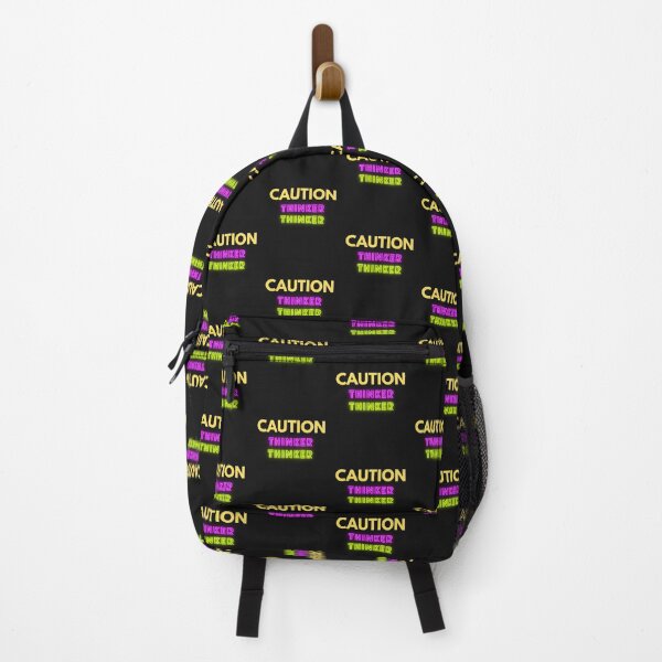 Item preview, Fun Quote: Caution -Thinker Thinker designed and sold by Enhanceinner “Living The Life”.