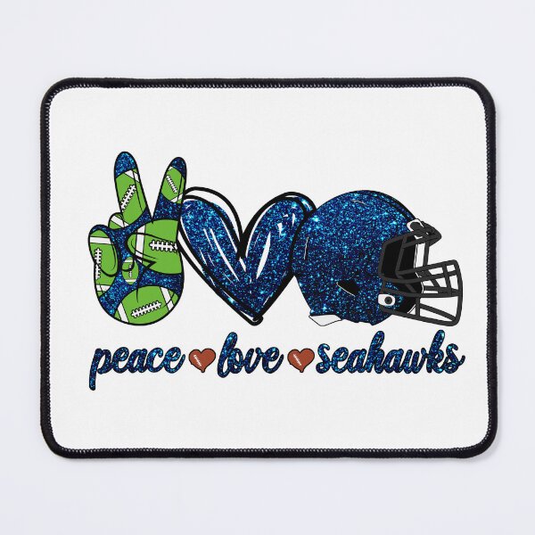 Item preview, Peace Love Seahawks - Football Team designed and sold by TheBabySitters.