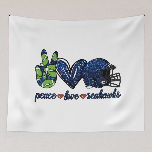 Item preview, Peace Love Seahawks - Football Team designed and sold by TheBabySitters.