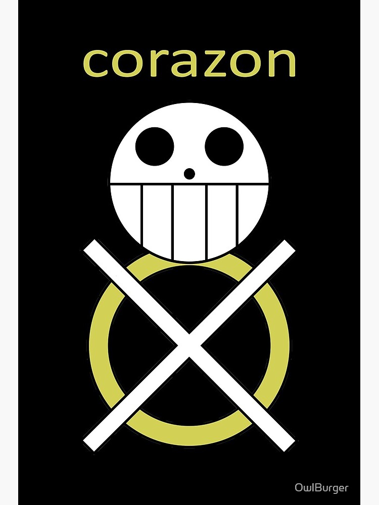 Corazon Jolly Roger Art Board Print By Owlburger Redbubble