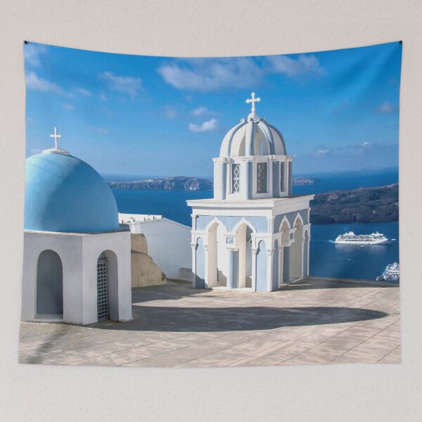 Item preview, Church in Santorini designed and sold by Sasas Photography.