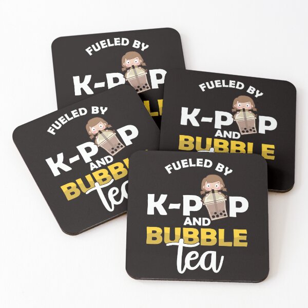 Artikelvorschau, Angetrieben von K-Pop und Bubble Tea Korean Pop Music Food Drinks entworfen und verkauft von TomGiantDesigns.