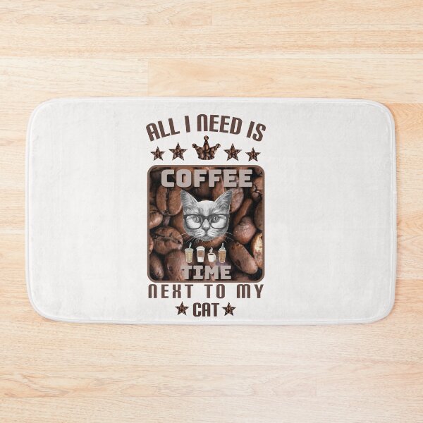 Item preview, All I need is coffee next to my cat. designed and sold by Umiska.