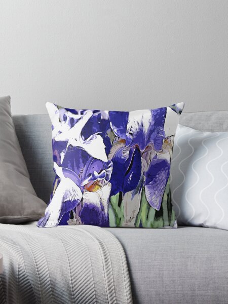 Item preview, Blue irises color art designed and sold by artdragongift.