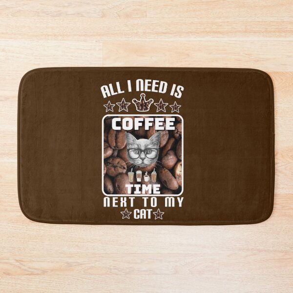 Item preview, All I need is coffee next to my cat. designed and sold by Umiska.