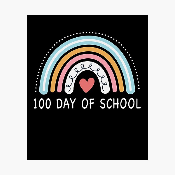 Item preview, Happy 100th Day Of School Teacher Kids 100 Days Rainbow designed and sold by ZimbomDesigner.