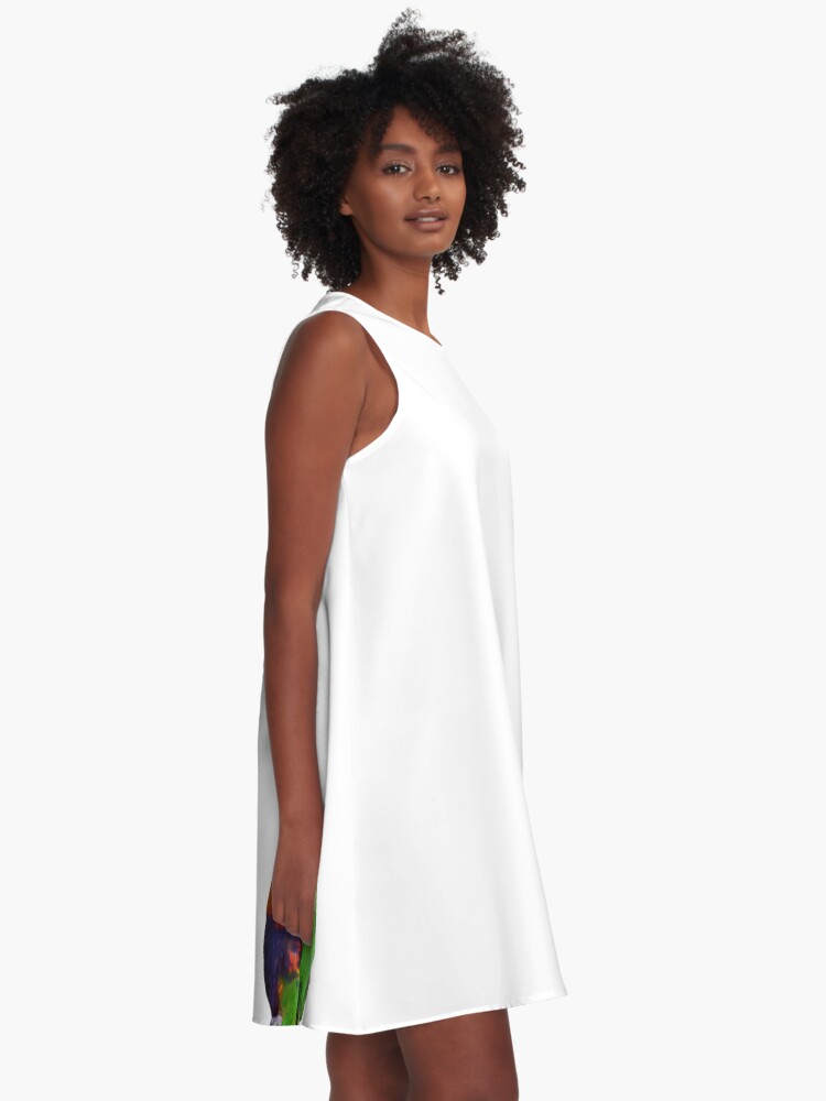 Alternate view of Rainbow Lorikeet A-Line Dress