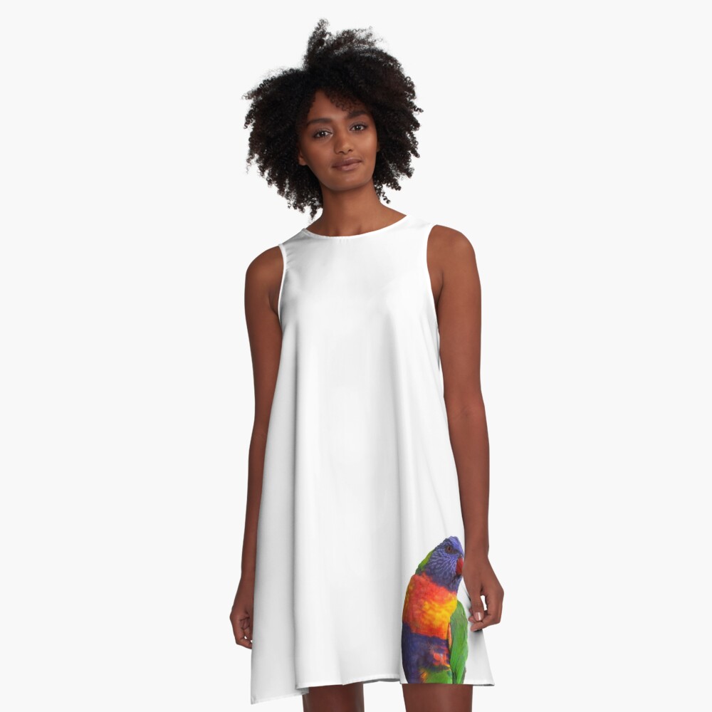 Rainbow Lorikeet A-Line Dress