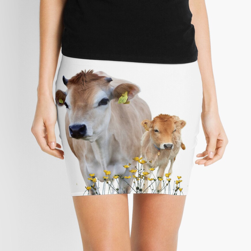 Mother and baby Cute jersey cow with buttercup flowers Kids T-Shirt for  Sale by ShereeDavinia