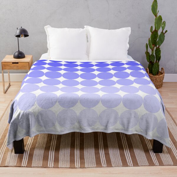 Item preview, Gradient Dots Electric Blue to Periwinkle Purple Retro Modern Pattern designed and sold by kierkegaard.