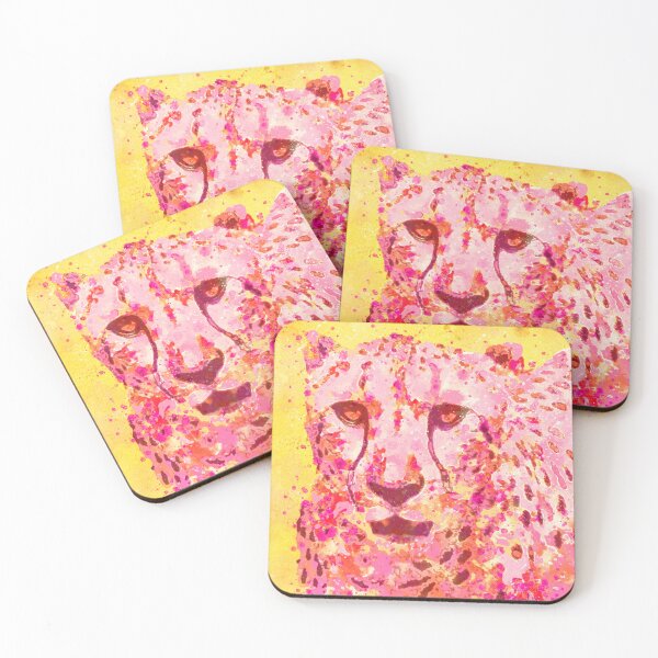 Item preview, Preppy Room Decor - Leopard Cheetah Watercolor Painting Design designed and sold by Shop Your Aesthetic.