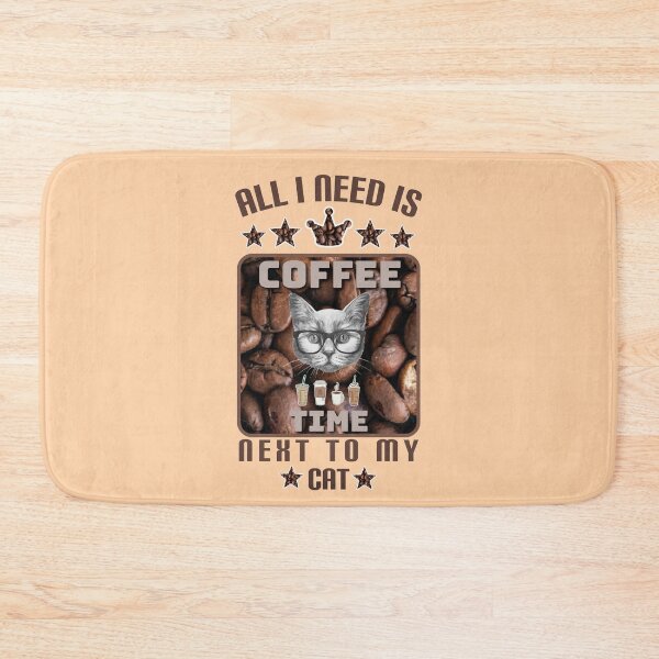 Item preview, All I need is coffee next to my cat. designed and sold by Umiska.