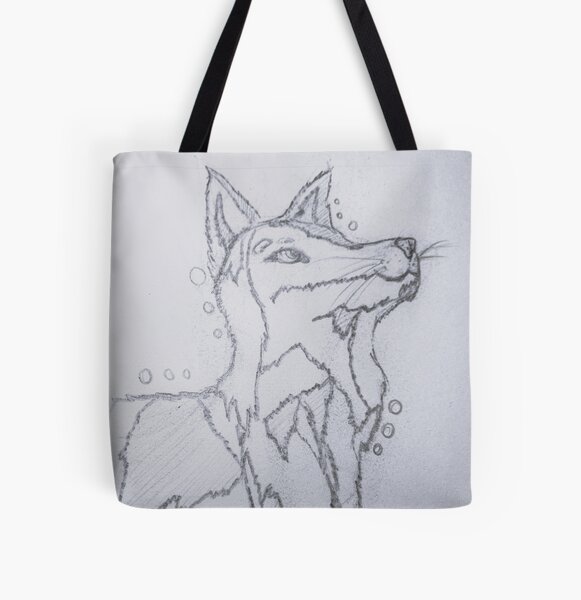 Clever Fox All Over Print Tote Bag