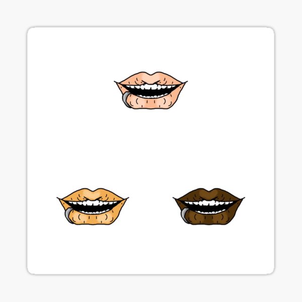 Neutral Lips  Sticker