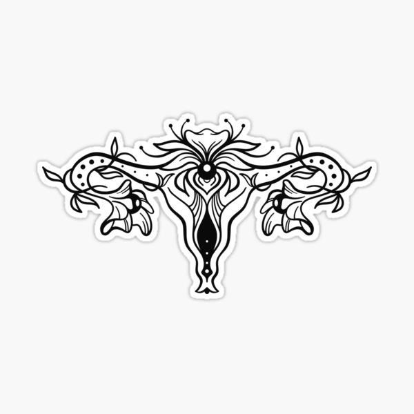 Floral Uterus (vinyl) – Acrylic Blanks, Stickers, Printed Vinyl