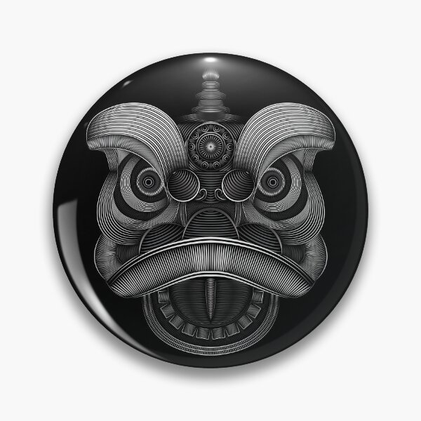 Item preview, Black White Lion Dance Head  designed and sold by hockeng.