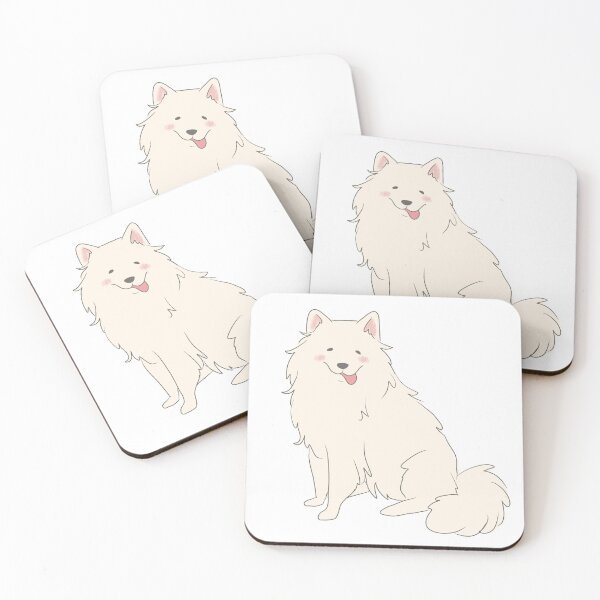 Item preview, Cute Samoyed dog illustration - fluffy white dog designed and sold by Yarafantasyart.