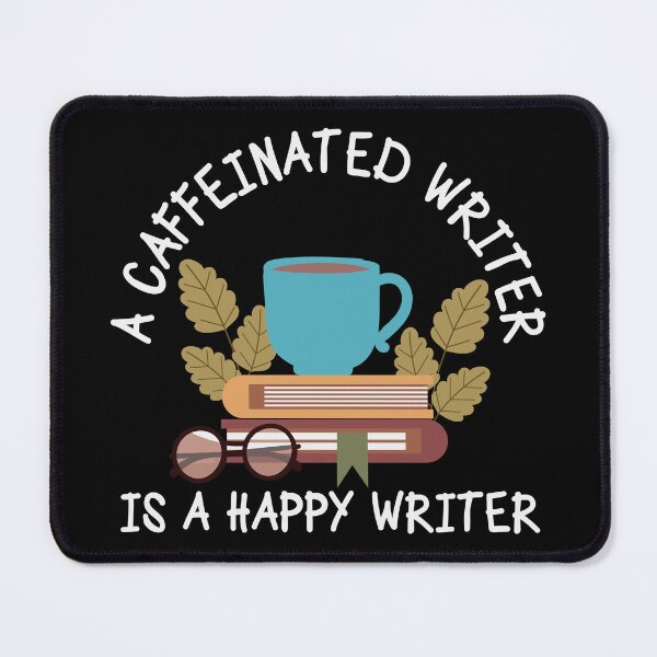 Item preview, A writer with coffee is a happy writer designed and sold by world-of-words.