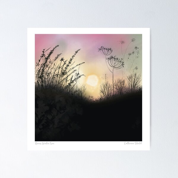 Item preview, Winter sun print designed and sold by littlecatcreate.
