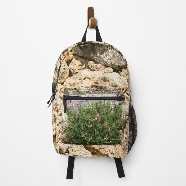 Item preview, Life on Bare Rock - Vertical Herb Garden on Antique Stone Wall designed and sold by Georgia Mizuleva.