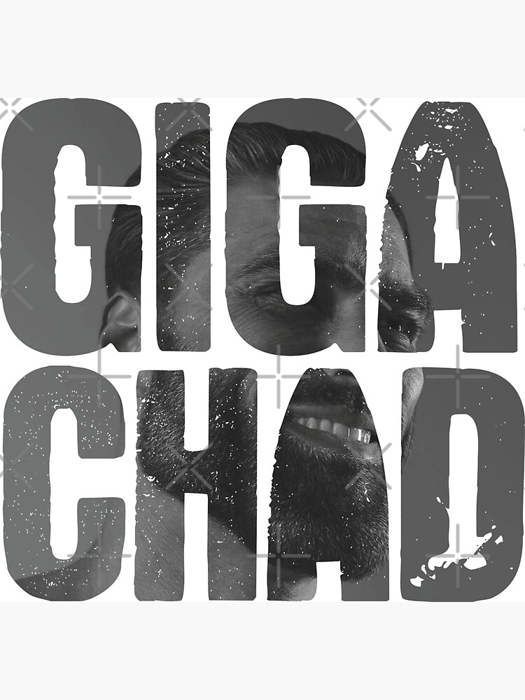 Gigachad Meme Sticker for Sale by TheTrustedOtter