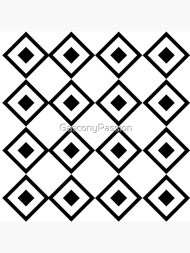 "Black and White Squares Pattern" Sticker for Sale by GasconyPassion Redbubble