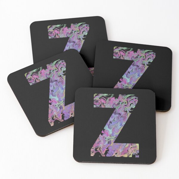 Item preview, Letter Z Sticker; Acrylic pour Effect Pattern Sticker designed and sold by WoollyOrbit2000.
