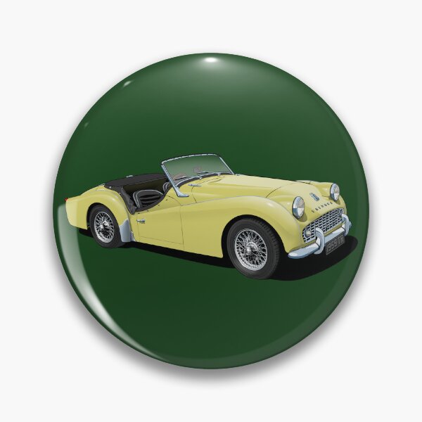 Item preview, Triumph TR3 in yellow designed and sold by candc-retro.