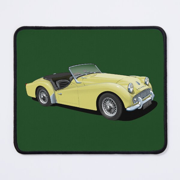 Item preview, Triumph TR3 in yellow designed and sold by candc-retro.