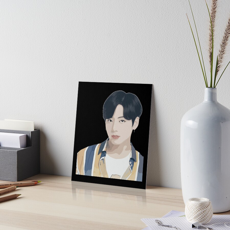 Bts Jungkook Vector Art Art Board Print For Sale By Hallyupunch Redbubble