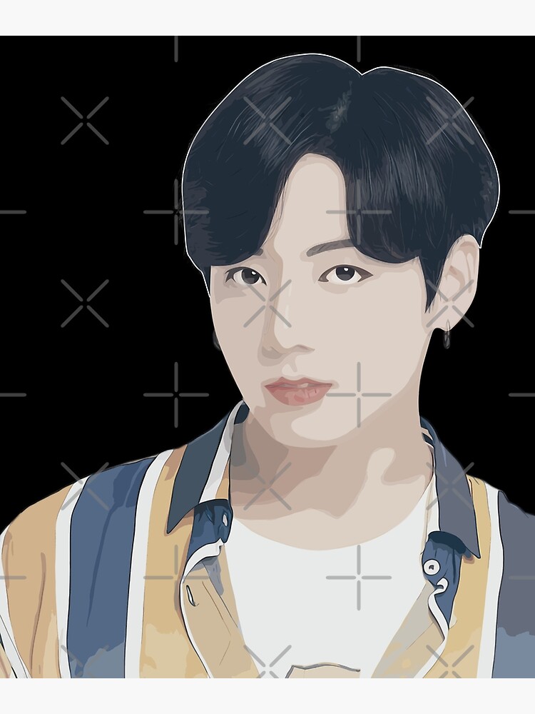 Bts Jungkook Vector Art Photographic Print For Sale By Hallyupunch