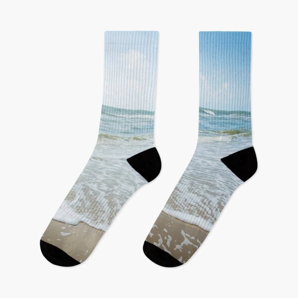 Item preview, A peaceful romantic photo of the blue sea and the beach in blue pastel colors in the Netherlands designed and sold by Diana van Neck.