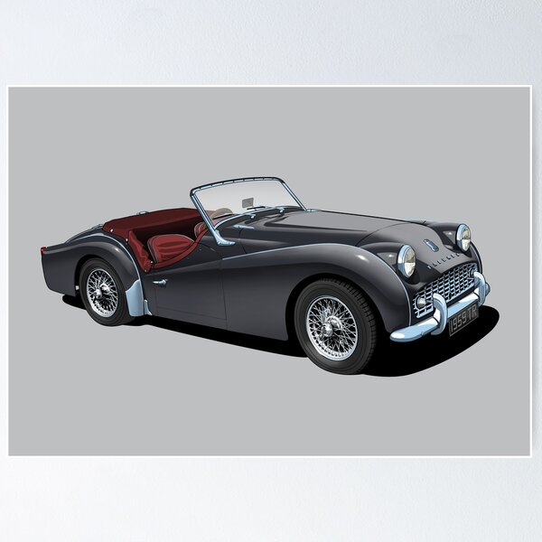 Item preview, Triumph TR3 in black designed and sold by candc-retro.