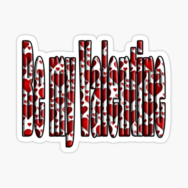Be My Valentine Sticker