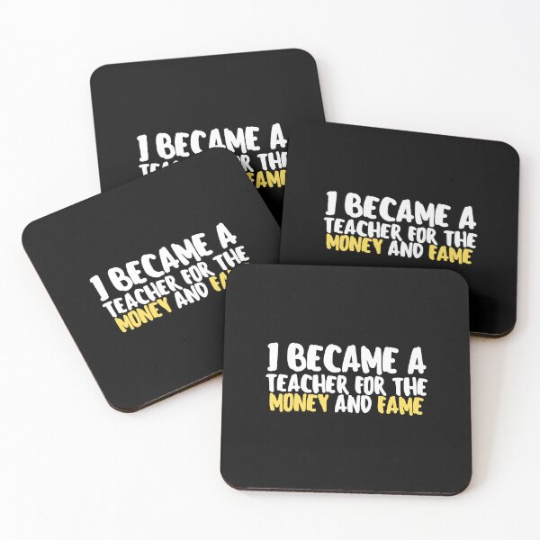 Item preview, I Became a Teacher for the Money and Fame designed and sold by VAHPROD.