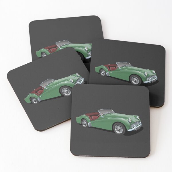 Item preview, Triumph TR3 in green designed and sold by candc-retro.