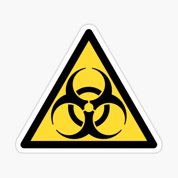 Biohazard Sticker