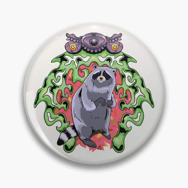 Item preview, Cute trippy Raccoon designed and sold by wozzobstudios.
