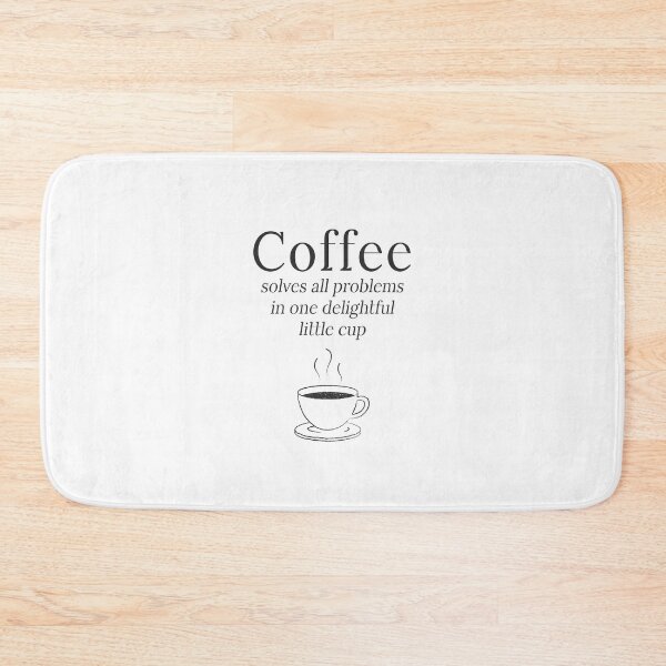 Item preview, Coffee solves all problems in one delightful little cup designed and sold by SerenaChoe.