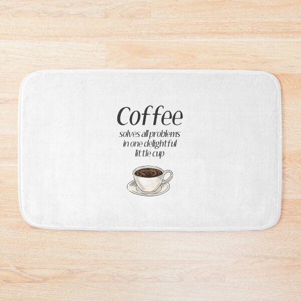 Item preview, Coffee solves all problems in one delightful little cup designed and sold by SerenaChoe.