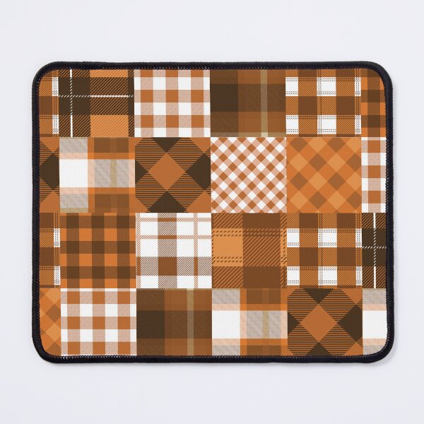 Item preview, Mixed Brown And White Clark Tartan - Buffalo Plaid Pattern designed and sold by NawalMagdy.