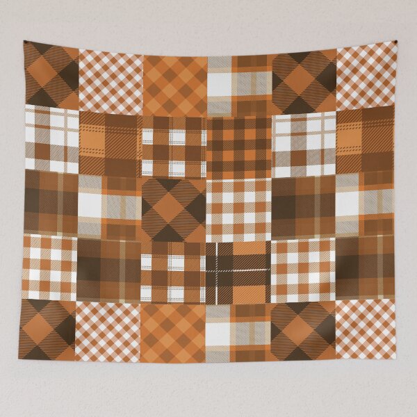 Item preview, Mixed Brown And White Clark Tartan - Buffalo Plaid Pattern designed and sold by NawalMagdy.