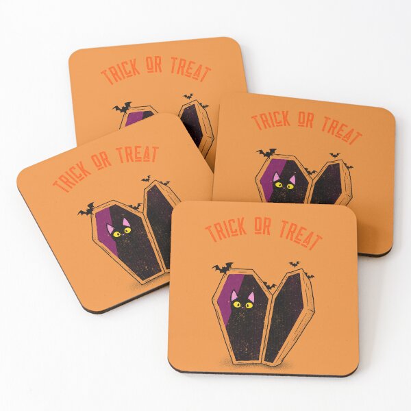 Item preview, Vintage Black Cat In Coffin Trick Or Treat designed and sold by LMcDs.