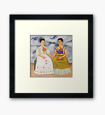 Die zwei Fridas Gerahmtes Wandbild