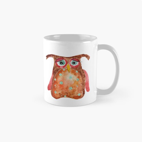 Item preview, Funny Hand-painted Owl designed and sold by ClownFishArts.