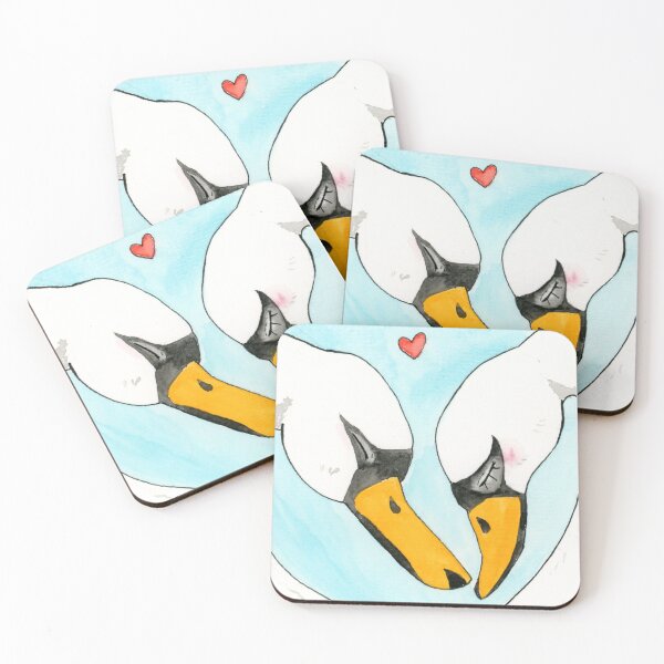 Item preview, Swans in love designed and sold by Wunschkritzel.