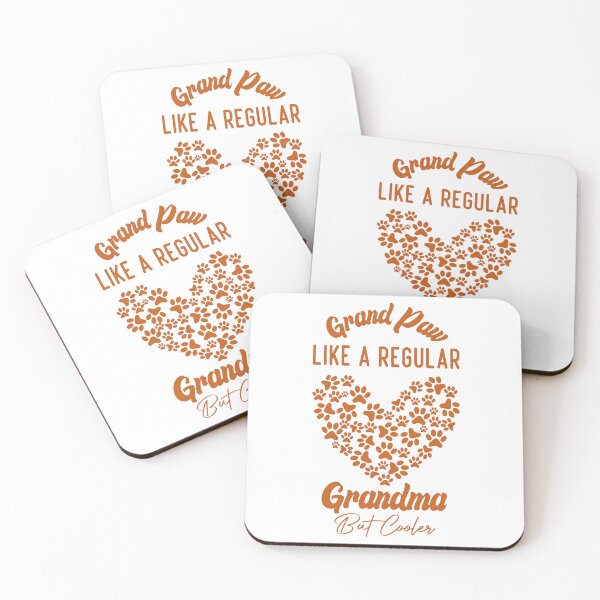Item preview, Funny Grand Paw Like A Regular Grandma But Cooler Brown Heart designed and sold by medbdj.