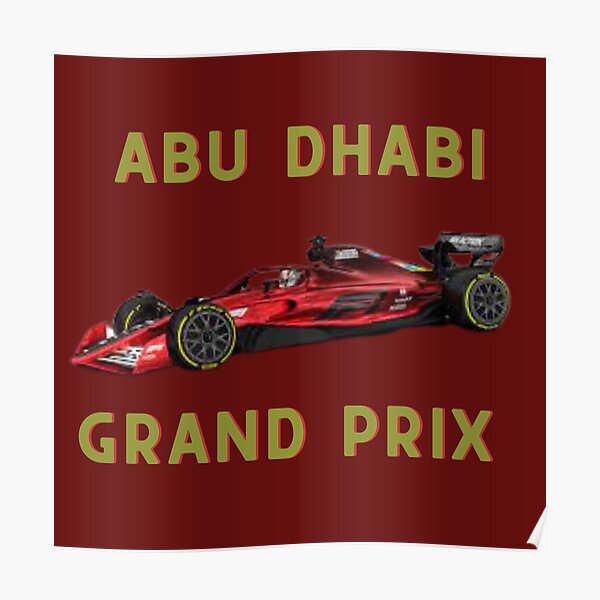 200x200 cm-formula 1-Abu Dhabi-PISTA POSTER DA GIARDINO 