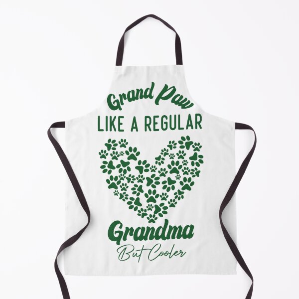 Item preview, Funny Grand Paw Like A Regular Grandma But Cooler Dark Green Heart designed and sold by medbdj.