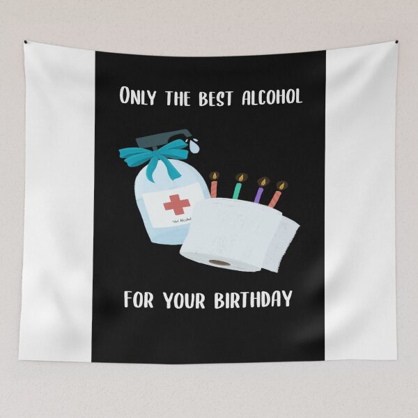 Item preview, FUNNY HAND SANITIIZER AND TISSUE BIRTHDAY CARD designed and sold by RetroPlaceee.